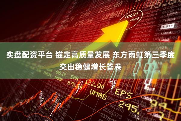 实盘配资平台 锚定高质量发展 东方雨虹第三季度交出稳健增长答卷