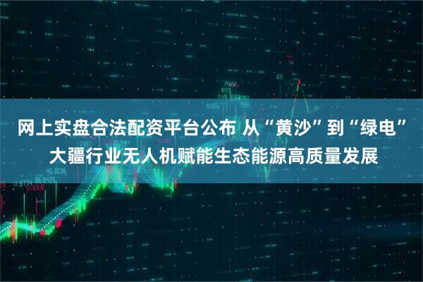 网上实盘合法配资平台公布 从“黄沙”到“绿电” 大疆行业无人机赋能生态能源高质量发展