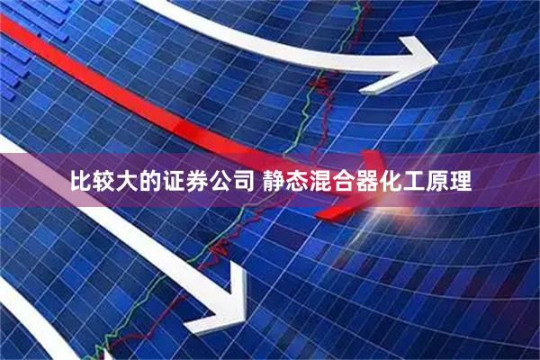 比较大的证券公司 静态混合器化工原理